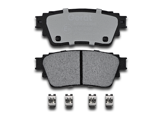 Тормозные колодки Gerat BPR139PG (задние) Low-metallic
