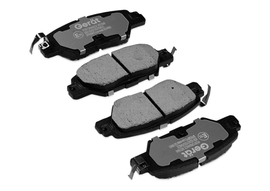 Тормозные колодки Gerat BPR096PG (задние) Low-metallic