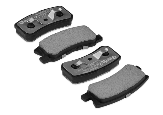 Тормозные колодки Gerat BPR122PG (задние) Low-metallic