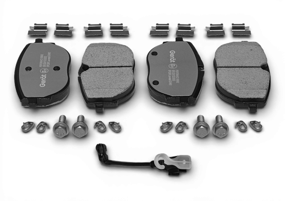 Тормозные колодки Gerat BPF326PG (передние) Low-metallic