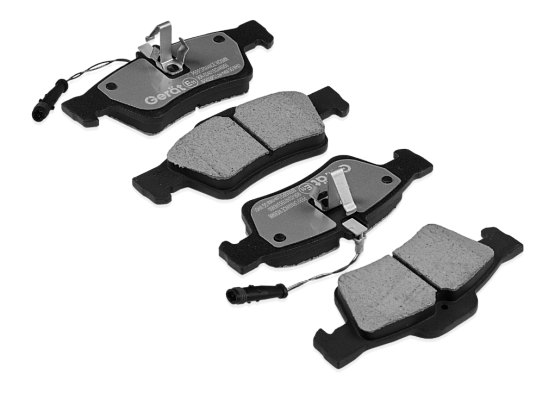 Задние тормозные колодки Gerat BPR058PG Low-metallic