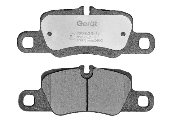 Задние тормозные колодки Gerat BPR091PG Low-metallic