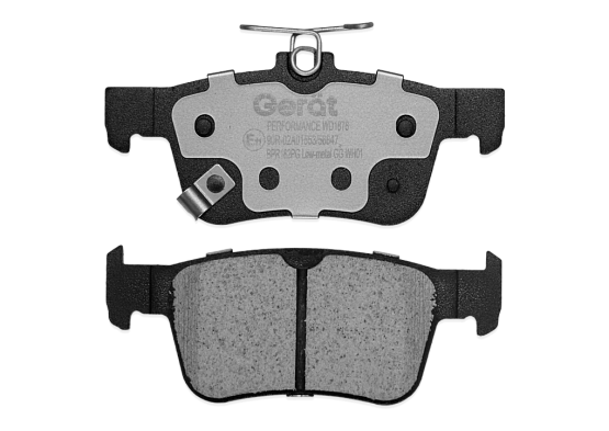 Тормозные колодки Gerat BPR182PG (задние) Low-metallic