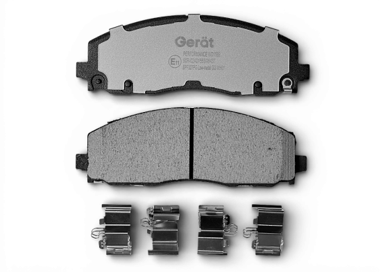 Тормозные колодки Gerat BPF327PG (передние) Low-metallic