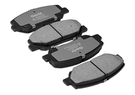 Тормозные колодки Gerat BPF314PG (передние) Low-metallic