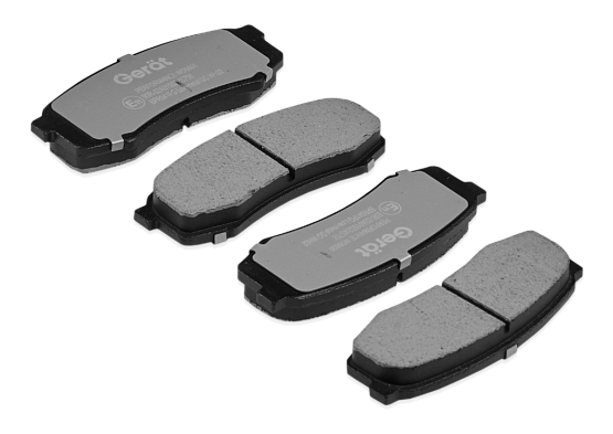 Тормозные колодки Gerat BPR041PG (задние) Low-metallic