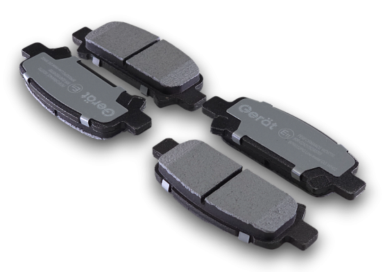 Тормозные колодки Gerat BPR032PG (задние) Low-metallic