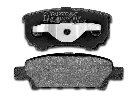 Тормозные колодки Gerat BP-R028P (задние) Low-metallic