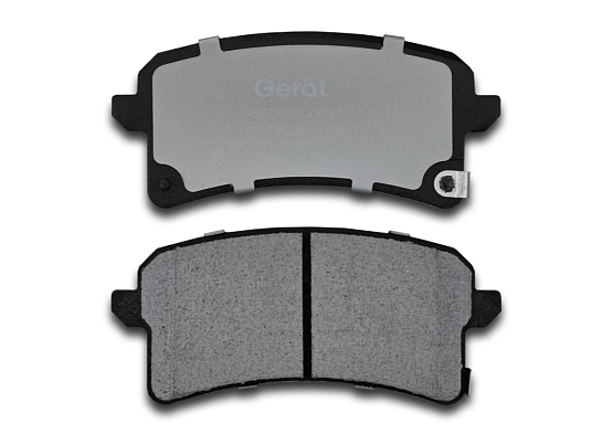 Задние тормозные колодки Gerat BPR153PG Low-metallic