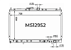 Радиатор охлаждения двигателя Gerat MS-129/2R