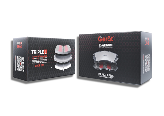 Передние тормозные колодки Gerat BPF098CG Ceramic