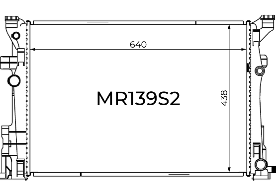 Радиатор охлаждения двигателя Gerat MR139S2