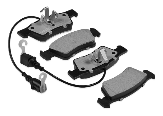 Задние тормозные колодки Gerat BPR161PG Low-metallic