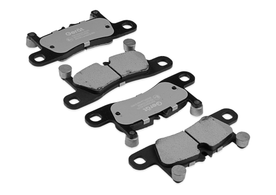 Тормозные колодки Gerat BPR076PG (задние) Low-metallic