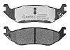 Задние тормозные колодки Gerat BPR222PG Low-metallic