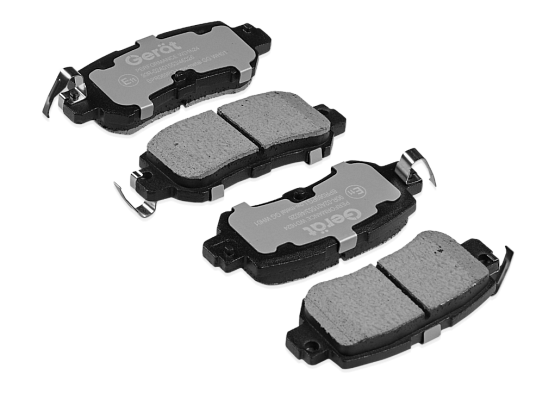 Тормозные колодки Gerat BPR069PG (задние) Low-metallic