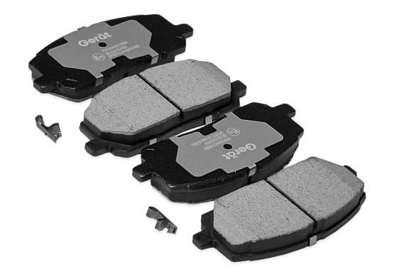 Тормозные колодки Gerat BPF005PG (передние) Low-metallic