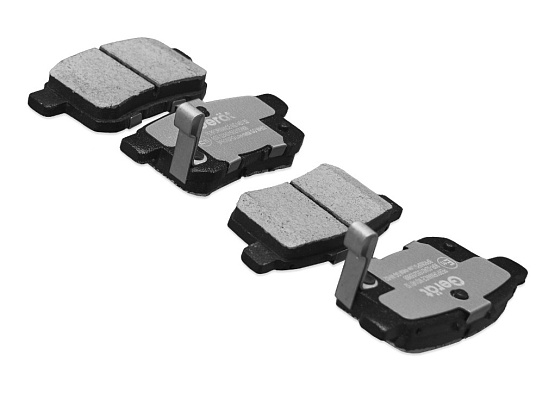 Задние тормозные колодки Gerat BPR065PG Low-metallic
