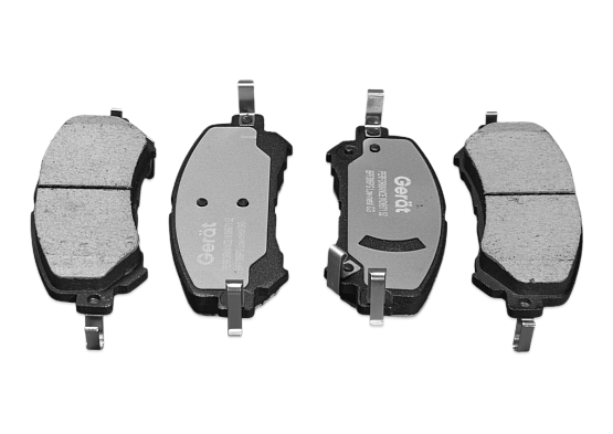 Передние тормозные колодки Gerat BPF386PG Low-metallic