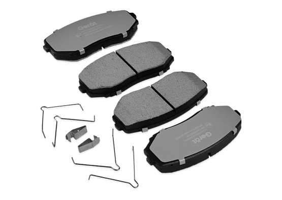 Тормозные колодки Gerat BPF229PG (передние) Low-metallic