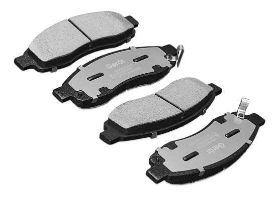 Передние тормозные колодки Gerat BPF351PG Low-metallic