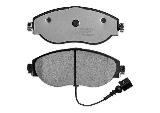 Тормозные колодки Gerat BPF203PG (передние) Low-metallic