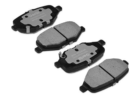 Тормозные колодки Gerat BPR137PG (задние) Low-metallic