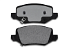 Тормозные колодки Gerat BPR157PG (задние) Low-metallic