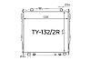 Радиатор охлаждения двигателя Gerat TY-132/2R