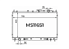 Радиатор охлаждения двигателя Gerat MS116S1