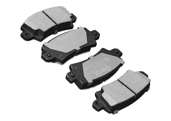 Задние тормозные колодки Gerat BPR016PG Low-metallic