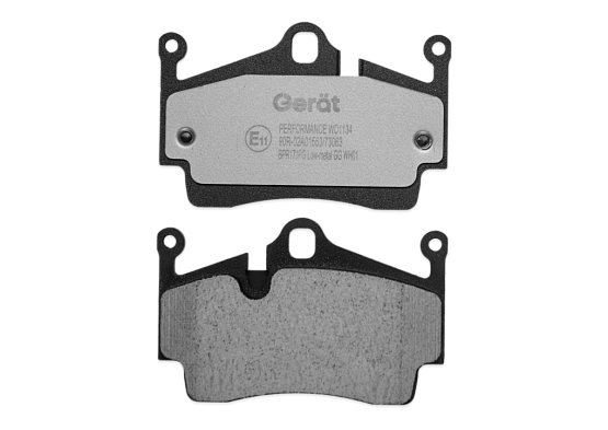 Задние тормозные колодки Gerat BPR171PG Low-metallic