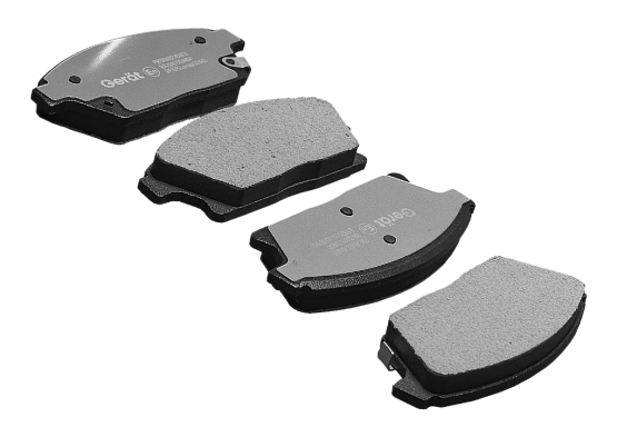 Тормозные колодки Gerat BPF152PG (передние) Low-metallic