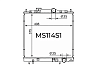 Радиатор охлаждения двигателя Gerat MS-114/1R