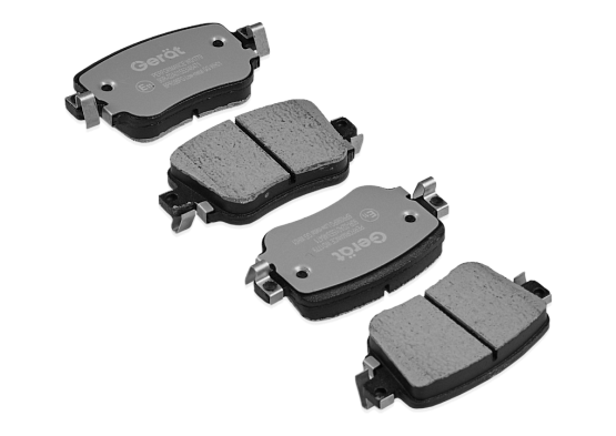 Тормозные колодки Gerat BPR098PG (задние) Low-metallic
