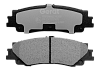 Задние тормозные колодки Gerat BPR144PG Low-metallic