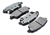 Задние тормозные колодки Gerat BPR204PG Low-metallic