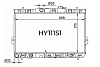 Радиатор охлаждения двигателя Gerat HY-111/1R