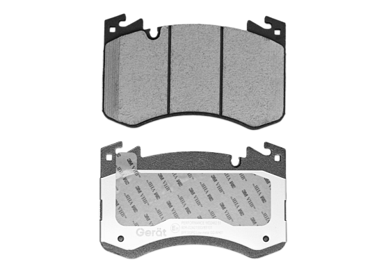 Передние тормозные колодки Gerat BPF383PG Low-metallic