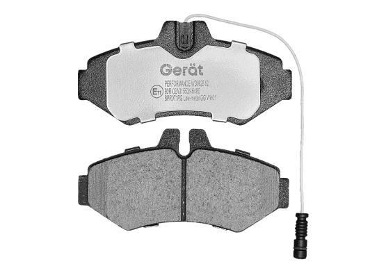 Задние тормозные колодки Gerat BPR071PG Low-metallic