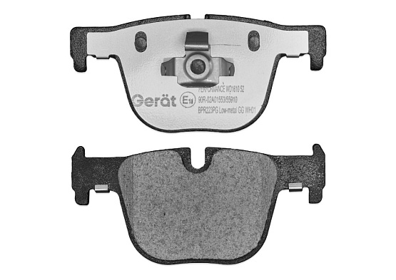 Задние тормозные колодки Gerat BPR223PG Low-metallic