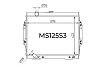 Радиатор охлаждения двигателя Gerat MS125S3
