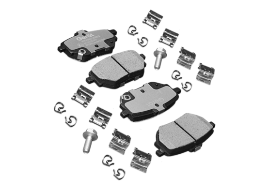 Задние тормозные колодки Gerat BPR230PG Low-metallic