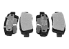Задние тормозные колодки Gerat BPR033PG Low-metallic