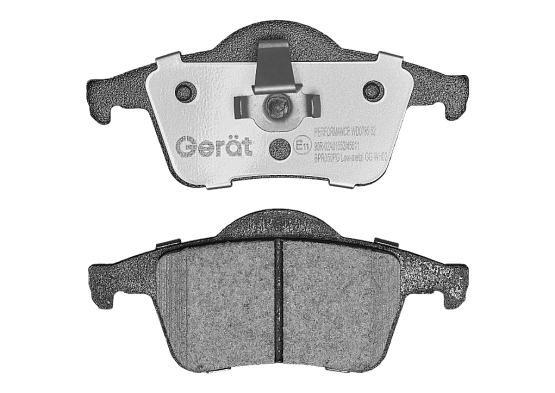 Задние тормозные колодки Gerat BPR050PG Low-metallic