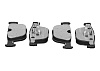 Задние тормозные колодки Gerat BPR223PG Low-metallic