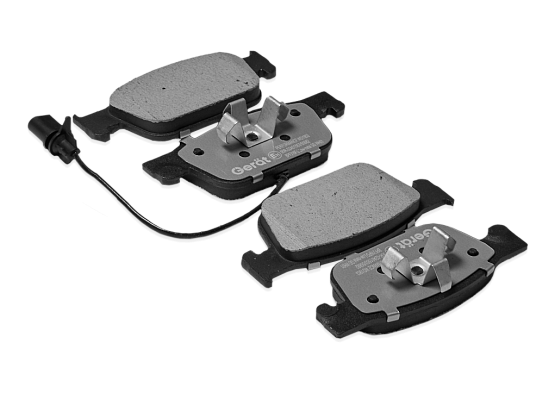 Тормозные колодки Gerat BPF316PG (передние) Low-metallic