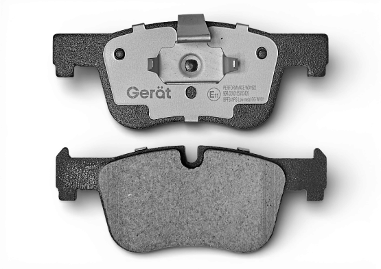 Тормозные колодки Gerat BPF241PG (передние) Low-metallic