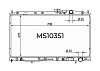 Радиатор охлаждения двигателя Gerat MS-103/1R