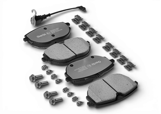 Тормозные колодки Gerat BPF326PG (передние) Low-metallic